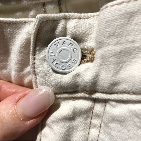 Marc Jacobs off white denim flare leg stretch white jean size 2 - Picture 4 of 9